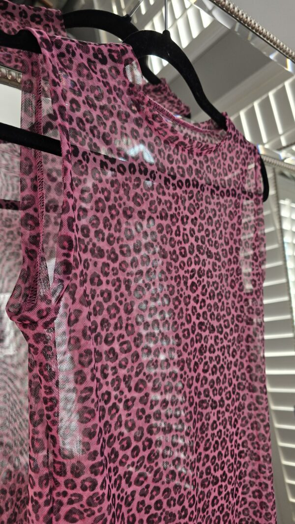 Malibu Strings Madaline Play Ball Pink Leopard Dress - Image 4