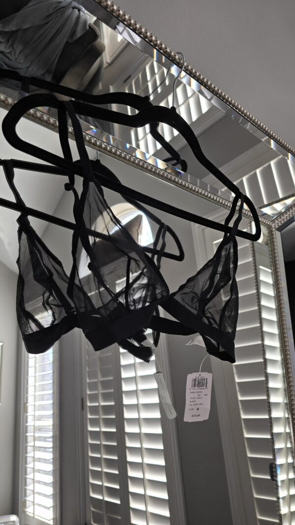 Black mesh bra medium - Image 4