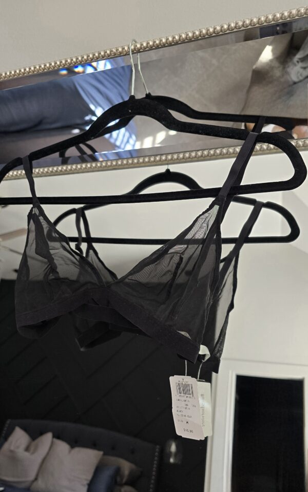 Black mesh bra medium - Image 5